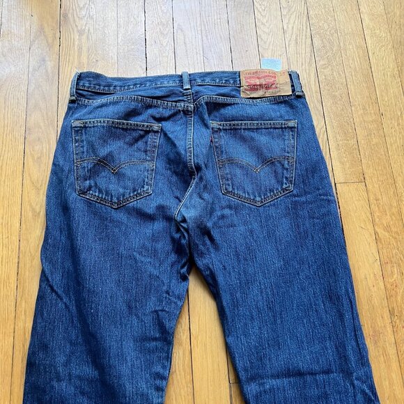Vintage Levi's Mens W34 L34 Blue 501 Original Fit Button Fly Denim Jeans - Picture 16 of 16